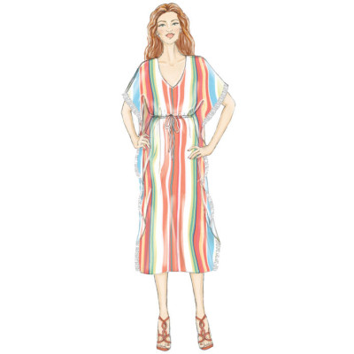 Střih Butterick 6559 letní tunika, kaftan