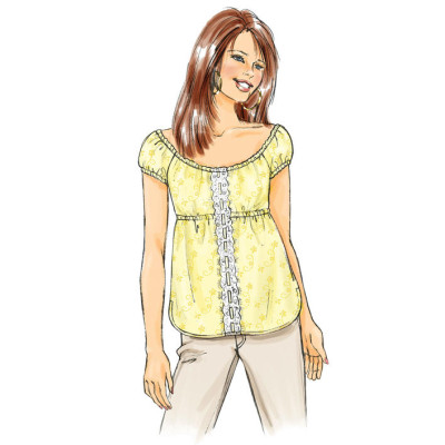 Střih Butterick 4685 halenka