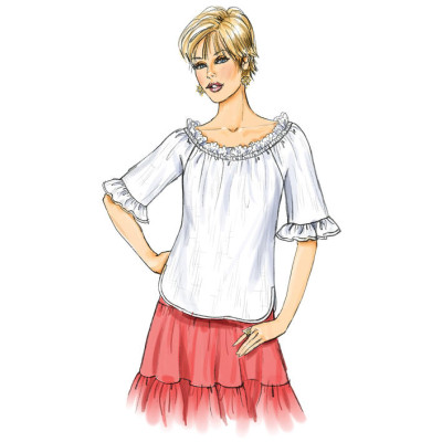 Střih Butterick 4685 halenka