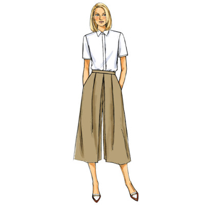 Střih Butterick 6178 culottes, kalhotová sukně