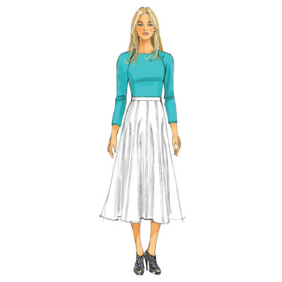 Střih Butterick 6179 kolová sukně, culottes, kalhotová sukně