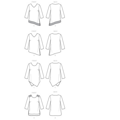 Střih Butterick 6263 tunika (4 varianty)