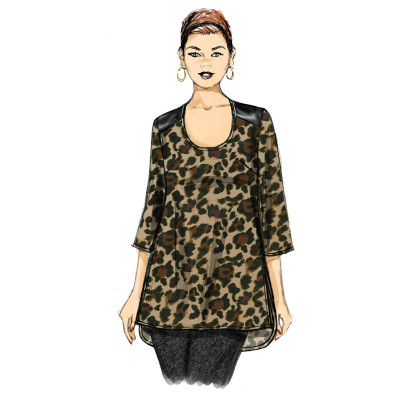 Střih Butterick 6263 tunika (4 varianty)