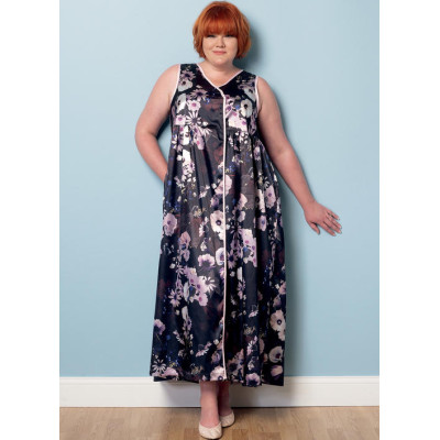 Střih Butterick 6300 dlouhá noční košile, župan