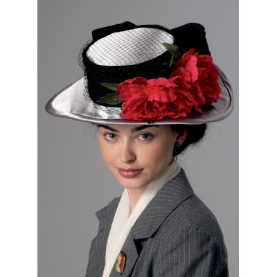 Střih Butterick 6397 historické klobouky