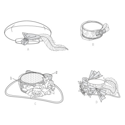 Střih Butterick 6397 historické klobouky