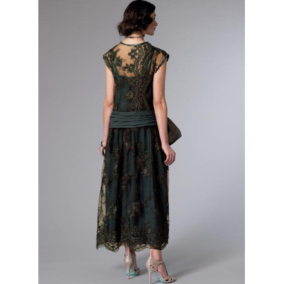 Střih Butterick 6399 šaty Art Deco, Velký Gatsby