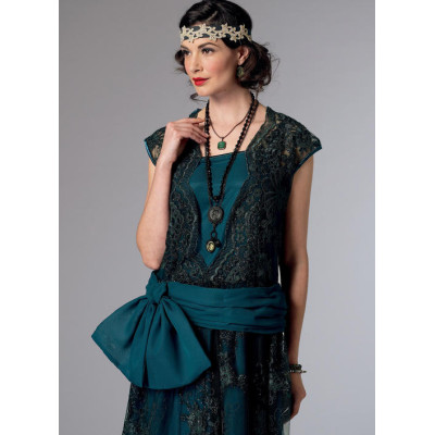 Střih Butterick 6399 šaty Art Deco, Velký Gatsby