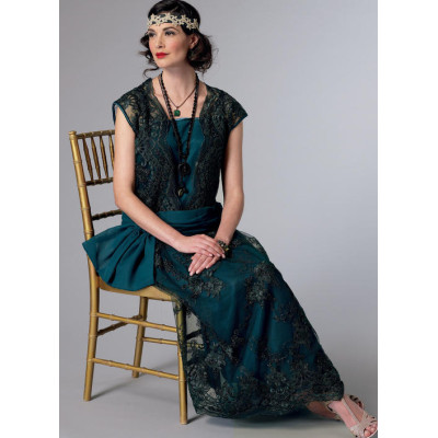 Střih Butterick 6399 šaty Art Deco, Velký Gatsby