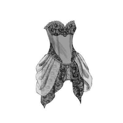 Střih Butterick 6338 šněrovací korzety