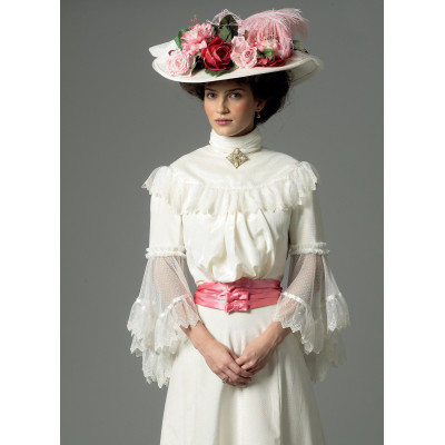 Střih Butterick 5970 šaty, přelom 18. a 19. století