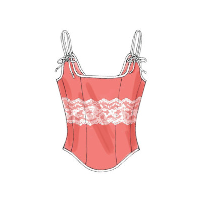 Střih Butterick 5935 šněrovací korzet