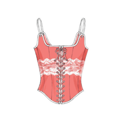 Střih Butterick 5935 šněrovací korzet