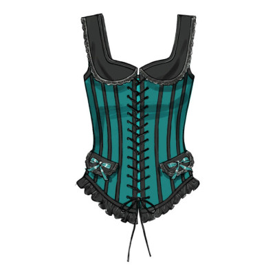 Střih Butterick 5662 šněrovací korzet