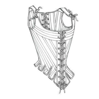 Střih Butterick 4254 historický korzet (4 varianty)