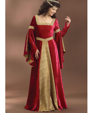 Střih Butterick 4571 šaty, středověk