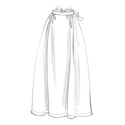 Střih Butterick 5509 historické zástěry (5 variant)