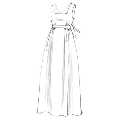 Střih Butterick 5509 historické zástěry (5 variant)