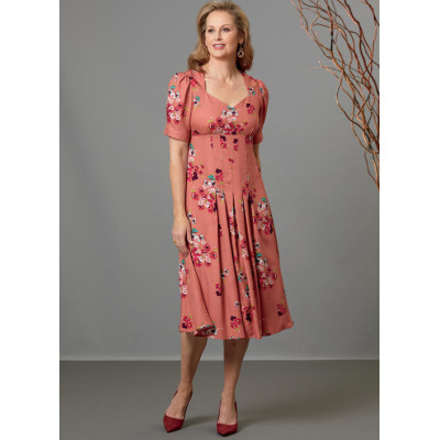 Střih Butterick 6586 empírové šaty