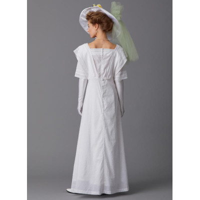 Střih Butterick 6610 šaty, klobouk, Edwardian Era