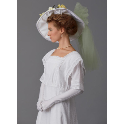 Střih Butterick 6610 šaty, klobouk, Edwardian Era