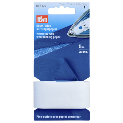Zažehlovací vlizelínový proužek na záložky 5m, 30mm PRYM