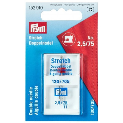 Dvojjehla do šicího stroje, Stretch 75/2,5 mm PRYM