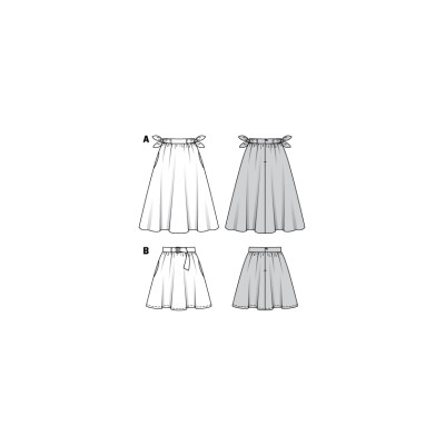 Střih Burda 6319, návod k šití: kolová sukně, kruhová sukně, letní sukně