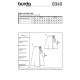 Střih Burda 6340, návod na šití: zavinovací sukně, dlouhá letní sukně