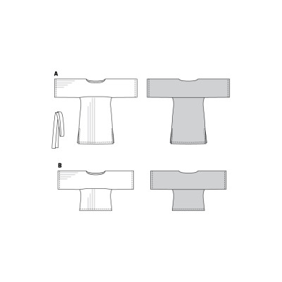 Střih Burda číslo 6345 šaty, tunika