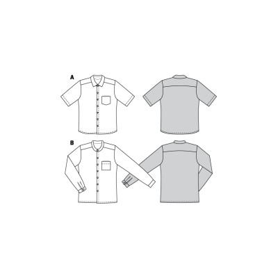 Střih Burda číslo 6349 pánská košile