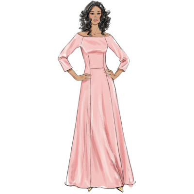 Střih Butterick 6639 plesové šaty, svatební šaty