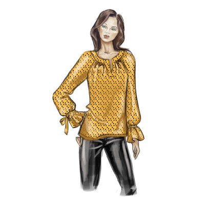 Střih Butterick 6632 halenka