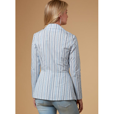 Střih Butterick 6629 zavinovací košile, halenka peplum