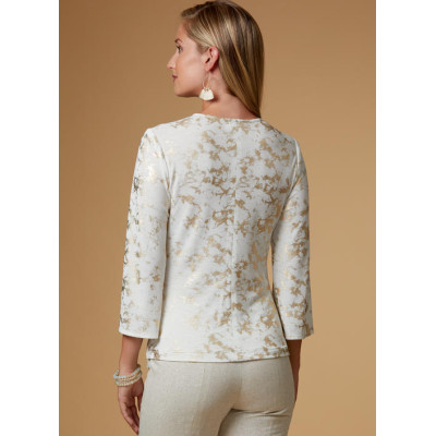 Střih Butterick 6628 zavinovací tričko