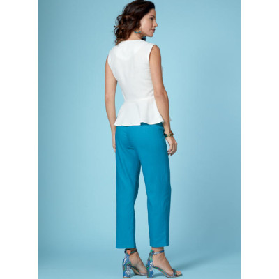 Střih Butterick 6670 košilové šaty, kabátek, top, kalhoty, sukně