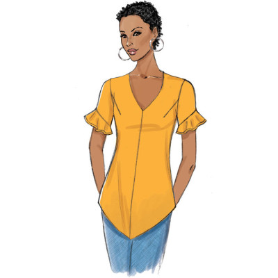 Střih Butterick 6663 top peplum