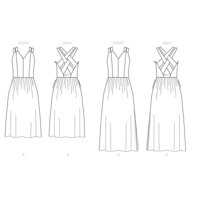 Střih Butterick 6661 šaty na ramínka