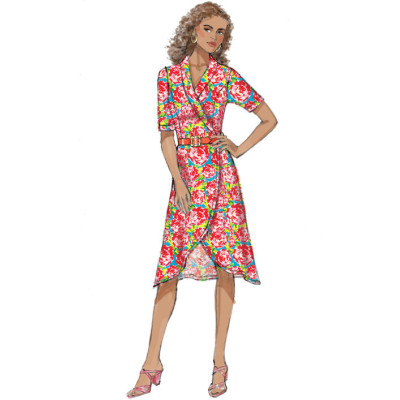 Střih Butterick 6658 zavinovací šaty, overal