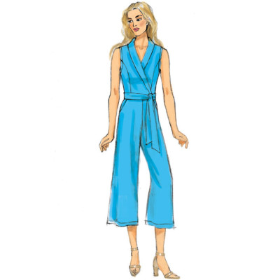 Střih Butterick 6658 zavinovací šaty, overal