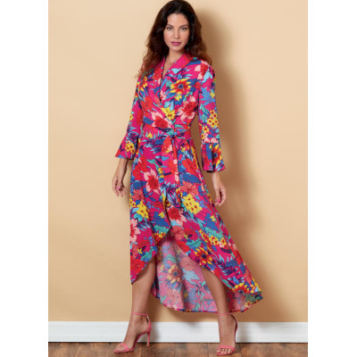 Střih Butterick 6658 zavinovací šaty, overal