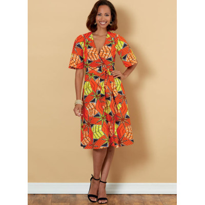 Střih Butterick 6654 zavinovací šaty