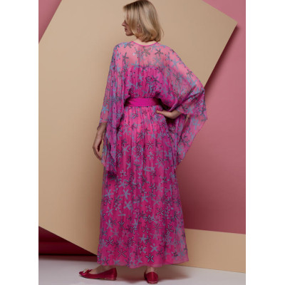 Střih Vogue 1627 maxi šaty, Zandra Rhodes