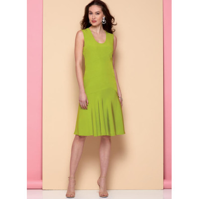 Střih Vogue 9369 šaty bez rukávů, Claire Shaeffer´s