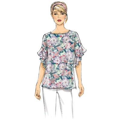 Střih Butterick 6687 halenka (4 varianty)