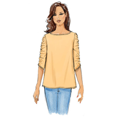 Střih Butterick 6687 halenka (4 varianty)