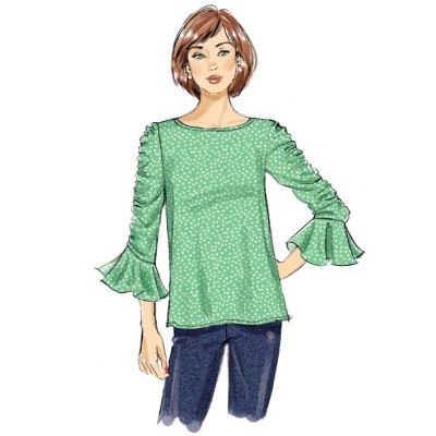 Střih Butterick 6687 halenka (4 varianty)