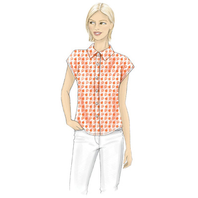 Střih Butterick 6686 propínací halenka, košile