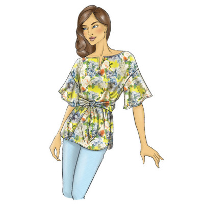 Střih Butterick 6685 halenka (4 varianty)