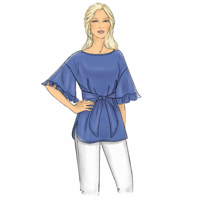 Střih Butterick 6685 halenka (4 varianty)